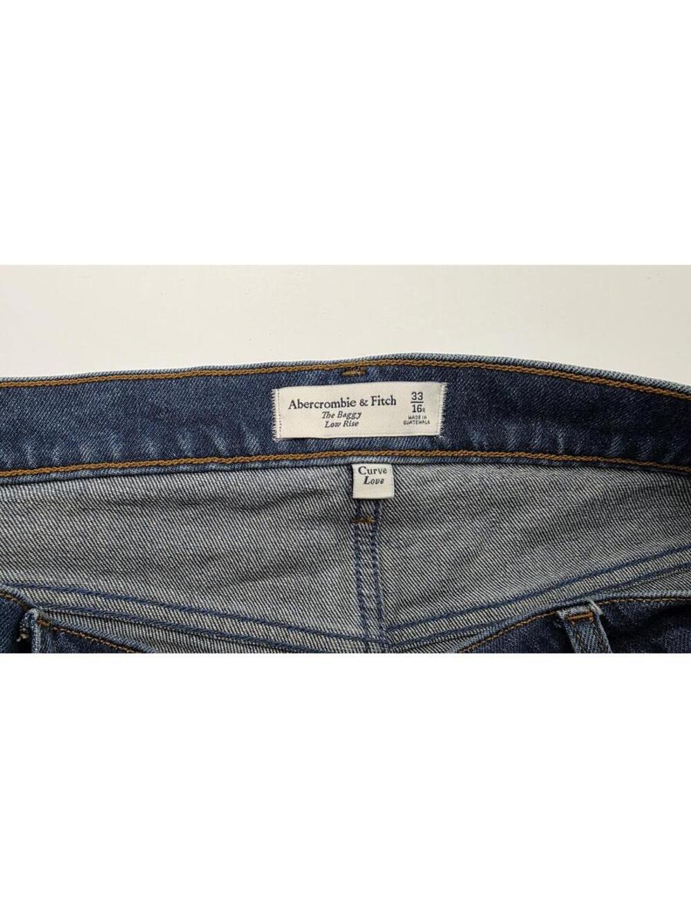 Abercrombie & Fitch The Baggy Low Rise Curve Jeans Size 33